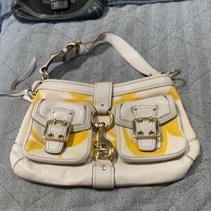 Super cute white coach bag